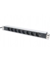 digitus Listwa zasilająca PDU 19''; Rack, 8x gniazdo schuko,20m, 1x wtyk unischuko, 16A, aluminiowa - nr 6