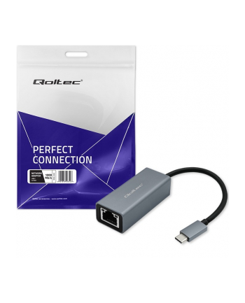qoltec Adapter USB-C na RJ45 Ethernet | 1000Mbps | Aluminiowa obudowa