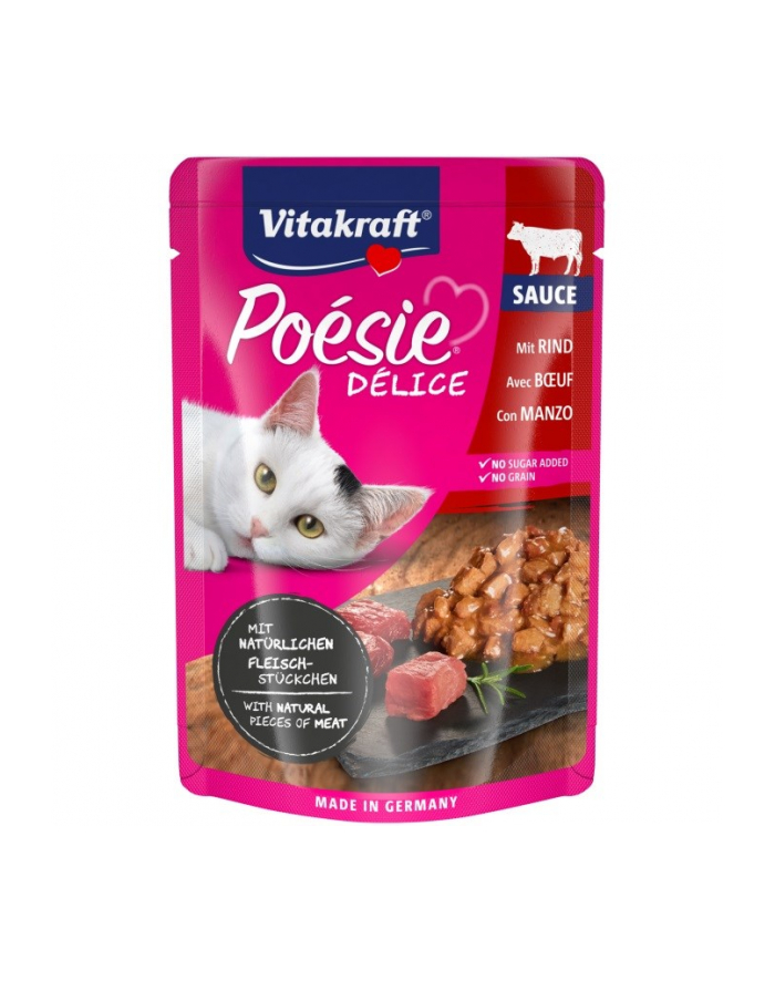 VITAKRAFT POESIE D-ELICE wołowina dla kota 85g główny