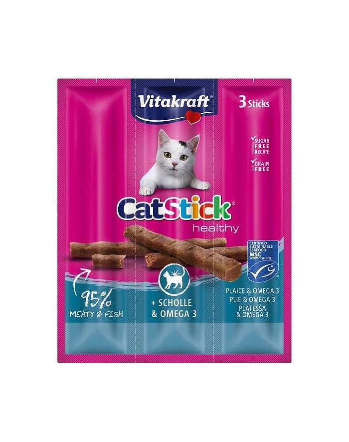 VITAKRAFT CAT STICK MINI flądra/omega3 dla kota 3szt główny