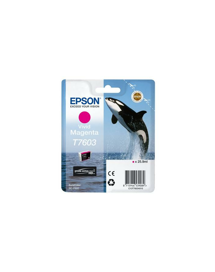 EPSON T7603 ink cartridge vivid magenta high capacity 25 9ml 1356 pages 1-pack główny