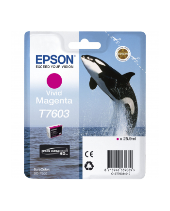 EPSON T7603 ink cartridge vivid magenta high capacity 25 9ml 1356 pages 1-pack
