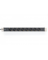 digitus Listwa zasilająca PDU 19''; Rack, 8x gniazdo schuko,20m, 1x wtyk unischuko, 16A, aluminiowa - nr 20