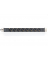 digitus Listwa zasilająca PDU 19''; Rack, 8x gniazdo schuko,20m, 1x wtyk unischuko, 16A, aluminiowa - nr 2
