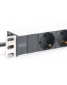 digitus Listwa zasilająca PDU 19''; Rack, 8x gniazdo schuko,20m, 1x wtyk unischuko, 16A, aluminiowa - nr 3