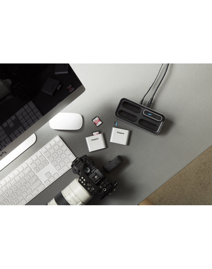 KINGSTON USB-C 3.2 Gen2 Workflow Station Dock w/Dual-Slot SD UHS-II Card Reader główny