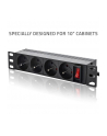 qoltec Listwa zasilająca PDU do RACK 10' | 1U | 16A | 4xFrench | 1.8m - nr 2