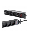 qoltec Listwa zasilająca PDU do RACK 10' | 1U | 16A | 4xFrench | 1.8m - nr 4