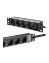 qoltec Listwa zasilająca PDU do RACK 10' | 1U | 16A | 4xSchuko | 1.8m - nr 4