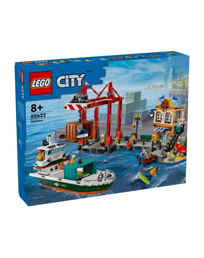 LEGO 60422 CITY Nadmorski port ze statkiem towarowym p3 główny