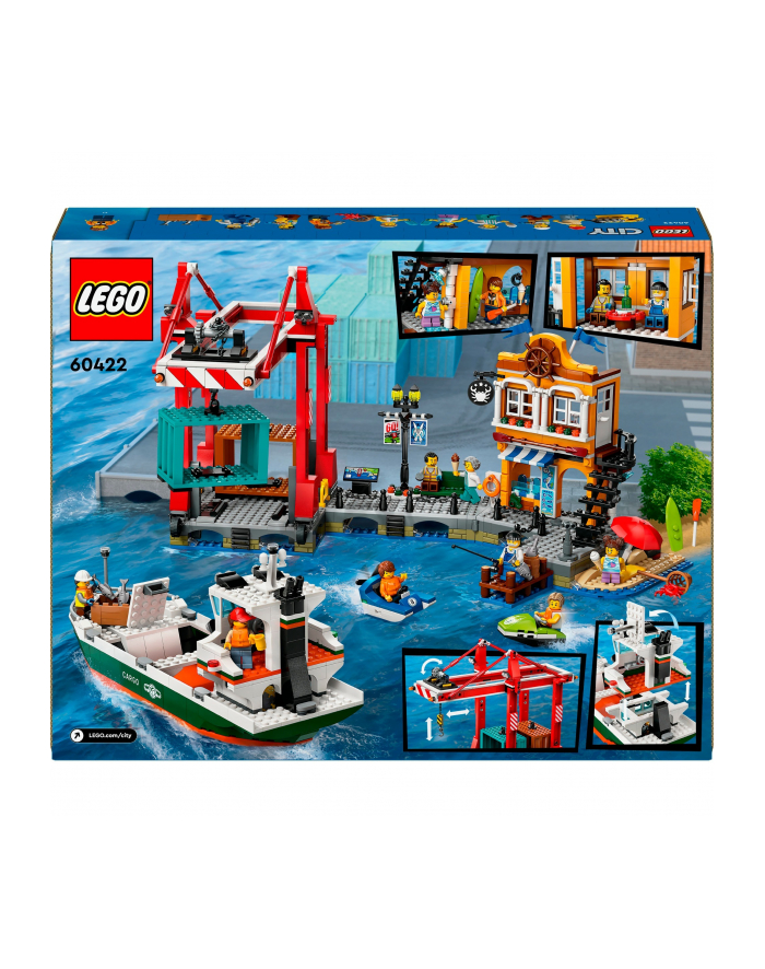 LEGO 60422 CITY Nadmorski port ze statkiem towarowym p3 główny