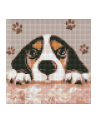 ideyka Haft diamentowy bez ramy Diamentowa mozaika 20x20cm Uroczy Pies - nr 1