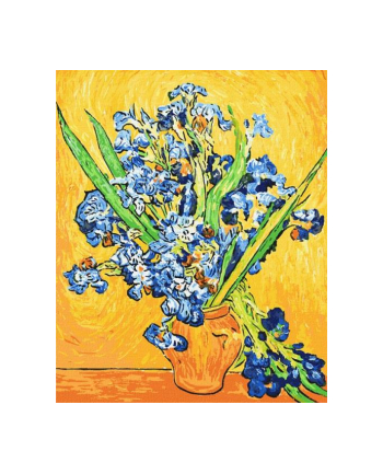 ideyka Malowanie po numerach 40x50cm Wazon z irysami. Van Gogh
