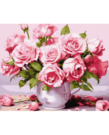 ideyka Malowanie po numerach 40x50cm Różowe róże