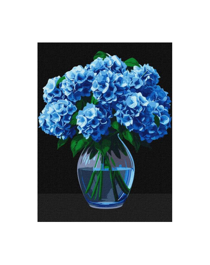 ideyka Malowanie po numerach 30x40cm Bukiet hortensji główny