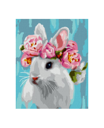ideyka Malowanie po numerach 40x50cm Śnieznobiały królik
