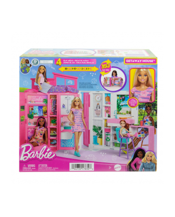 no name Barbie Przytulny domek + Lalka zestaw HRJ77 p2 MATTEL