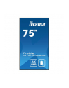 iiyama Monitor 75 cali LH7575UHS-B1AG, 24/7,IPS,ANDROID.11,4K,500cd/m2,WiFi,3xHDMI,DP,Daisy/Chain,2xUSB,2x10W,RJ45,iiSignage2,FailOver,SDM,4GB/32GB,metal,PIO - nr 61