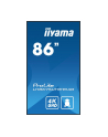 iiyama Monitor 85.6 calowy LH8675UHS-B1A, 24/7,IPS,ANDROID.11,4K,500cd/m2,WiFi,3xHDMI,DP,Daisy/Chain,2xUSB,2x10W,RJ45,iiSignage2,FailOver,SDM,4GB/32GB,metal, - nr 88