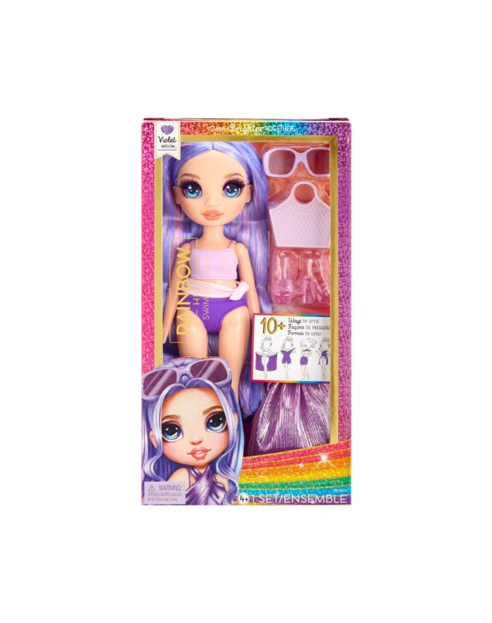 mga entertainment MGA Lalka Rainbow High Swim 'amp; Style Violet Willow (Purple) 507314 główny