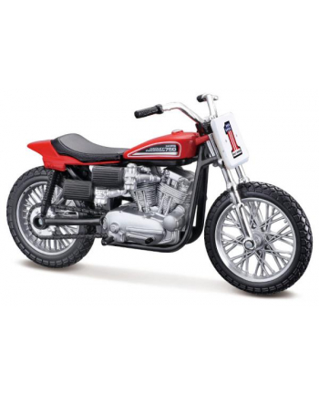 MAISTO 39360-76 Motocykl Harley-Davidson 1972 XR750 Racing bike czerwony 1:18