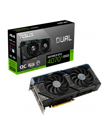 asus Karta graficzna GeForce RTX 4070 TI SUPER 16G DUAL OC GDDRX6 256bit