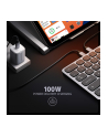 axagon HMC-KB-US Klawiatura USB-C 5Gbps w. HUB, microSD/SD, 3x USB-A, HDMI 4K/60Hz, PD 100W, Audio, US layout - nr 11