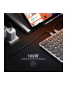 axagon HMC-KB-US Klawiatura USB-C 5Gbps w. HUB, microSD/SD, 3x USB-A, HDMI 4K/60Hz, PD 100W, Audio, US layout - nr 25