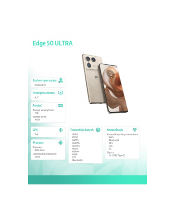 motorola Smartfon Edge 50 ULTRA 16GB/1TB Fog