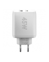 ŁADOWARKA USB-A USB-C 100-240V AC/5-20V DC 1.5-3A 45W BIAŁA 65412 GOOBAY - nr 8