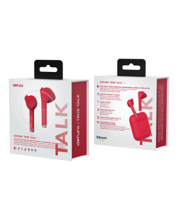 Defunc Earbuds True Talk Built-In Microphone Red (D4313)