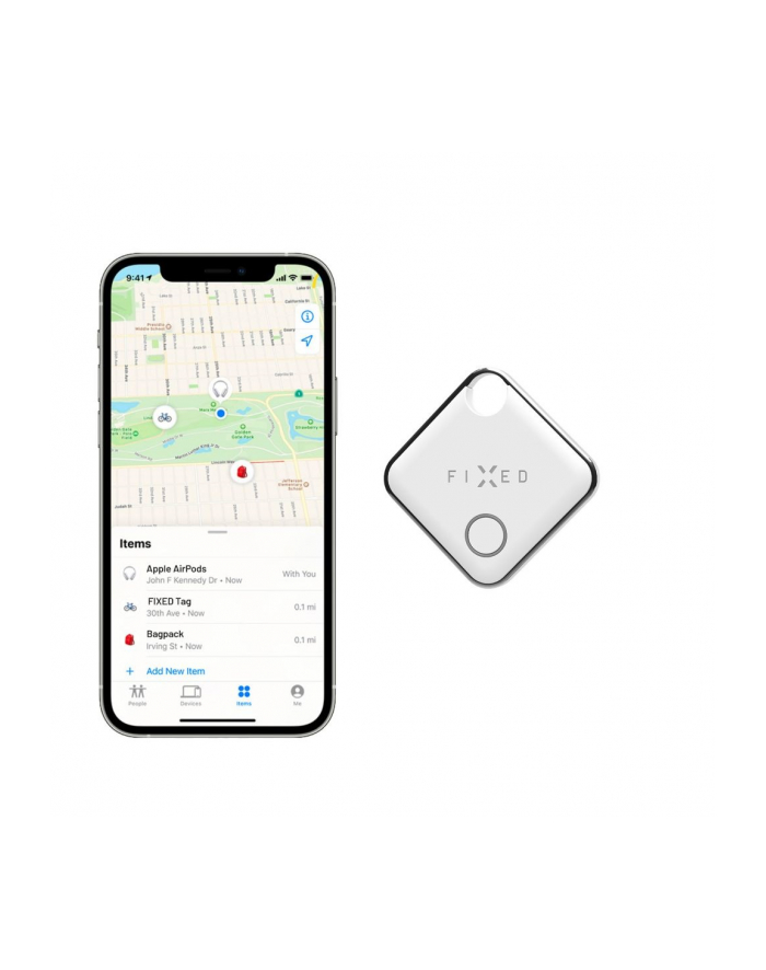 Fixed Tag z funkcją Apple Find Biały (FIXTAGWH) główny