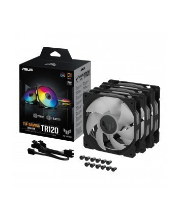  Wentylator Asus TUF GAMING TR120 FAN ARGB BLACK 3IN1 120mm PWM
