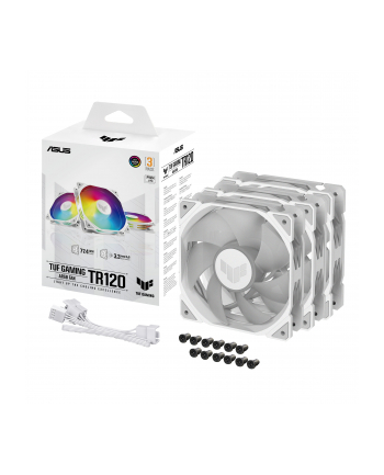  Wentylator Asus TUF GAMING TR120 FAN ARGB WHITE 3IN1 120mm PWM