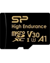 Karta pamięci Silicon Power microSDXC High Endurance Golden Series 256GB V30 UHS-1 U3 A1 4K UHD + adapter - nr 1