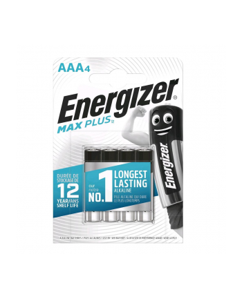 Bateria alkaliczna Energizer MAX Plus AAA / LR03 - 4 sztuki (blister)