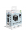Adapter podróżny Verbatim UTA-10 GaN III globalny-globalny USB-A 3xUSB-C PD QC 4+ - nr 32