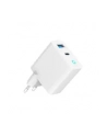 GEMBIRD Szybka ładowarka USB GaN 2-portowa 30W USB Typ-C + USB-A LED biała - nr 1