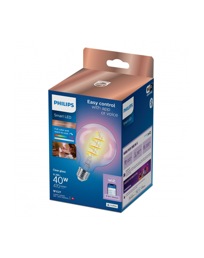 Philips Smart LED Filament Żarówka E27 A60 6,3 W Rgb (929003267221) główny