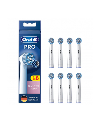 Braun Oral-B Pro Sensitive Clean brush heads pack of 8 (Kolor: BIAŁY)