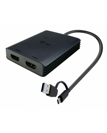 i-tec Adapter USB-A/USB-C Dual 4K/60 Hz HDMI Video