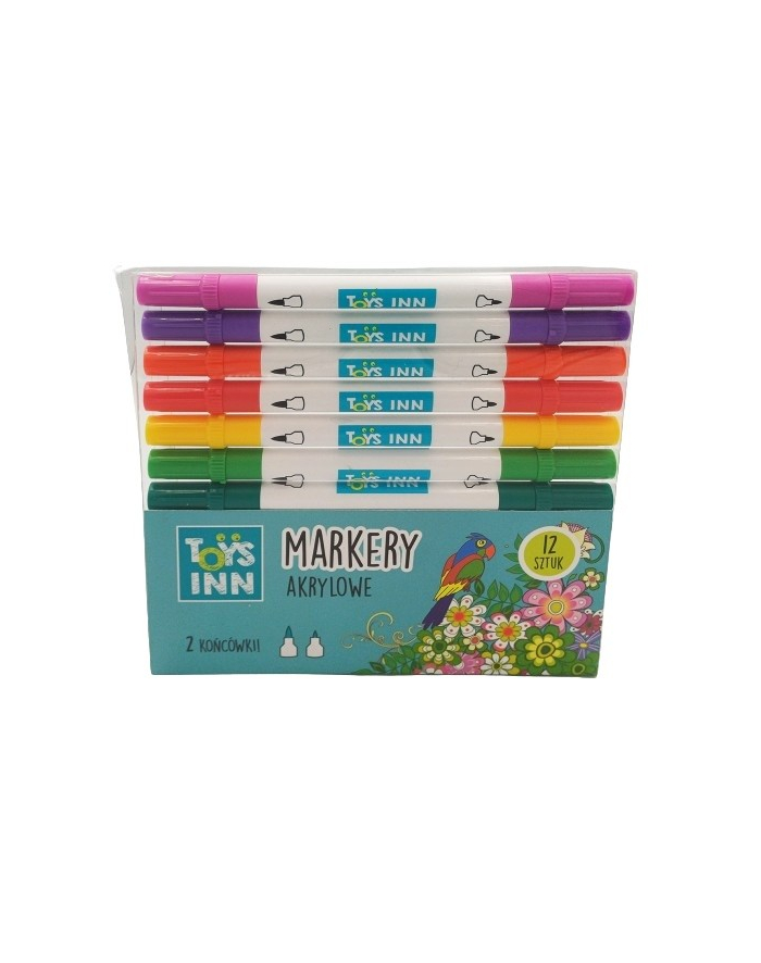 stnux Markery akrylowe dwie koncówki 12 sztuk główny