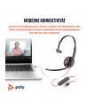 hp inc. HP Poly Blackwire 3210 Monaural USB-C Black Headset +USB-C/A Adapter Bulk - nr 10