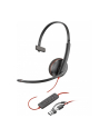 hp inc. HP Poly Blackwire 3210 Monaural USB-C Black Headset +USB-C/A Adapter Bulk - nr 12