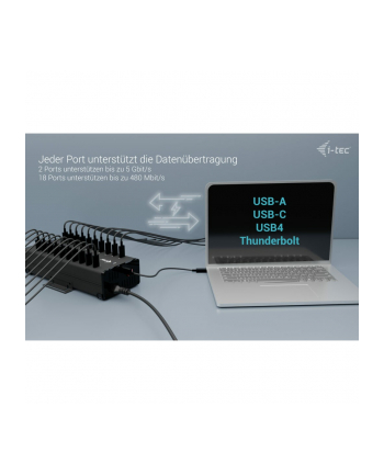 i-tec USB-C/USB-A Metal Charging + data HUB 15W per port 20x USB-C nr 2