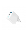 GEMBIRD Szybka ładowarka USB GaN 2-portowa 65W USB Typ-C + USB-A LED biała - nr 3