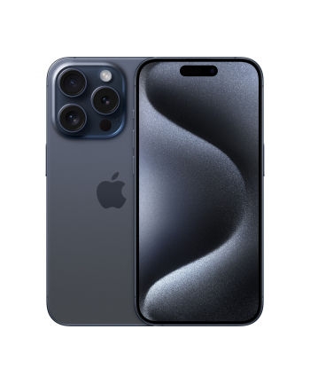 Apple iPhone 15 Pro - 6.1 - 128GB, Mobile Phone (Titanium Blue, iOS, NON D-EP)