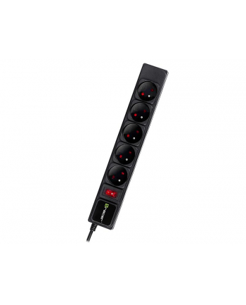 TRACER PowerGear 5m Black 5 socket power strip
