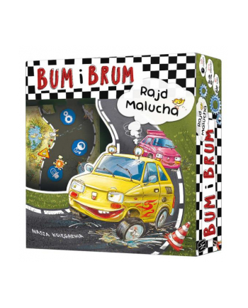 Puzzle + gra 2w1 BUM i BRUM. Rajd Malucha. Nasza Księgarnia