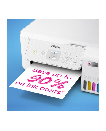 epson Urządzenie wielofunkcyjne L3286 ITS kolor A4/33ppm/WiFi(D)/LCD3.7cm/biała